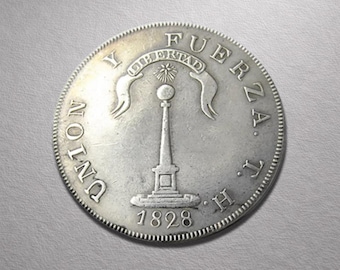 Chile Peso 1828 COQUIMBO mynt