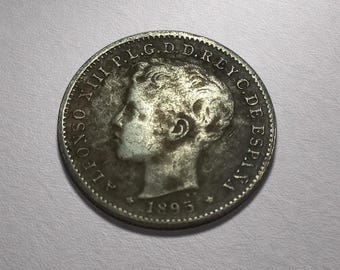 1895 Puerto Rico 20 Centavos mynt