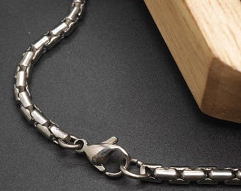 Ketting met originele titanium kleurbox 3 mm