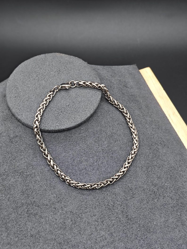 Ti Rope Chain 4mm Titanium Rope Link Chain Bracelet - Etsy