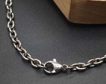 Titanium kabelketting in originele kleur 3,5 mm