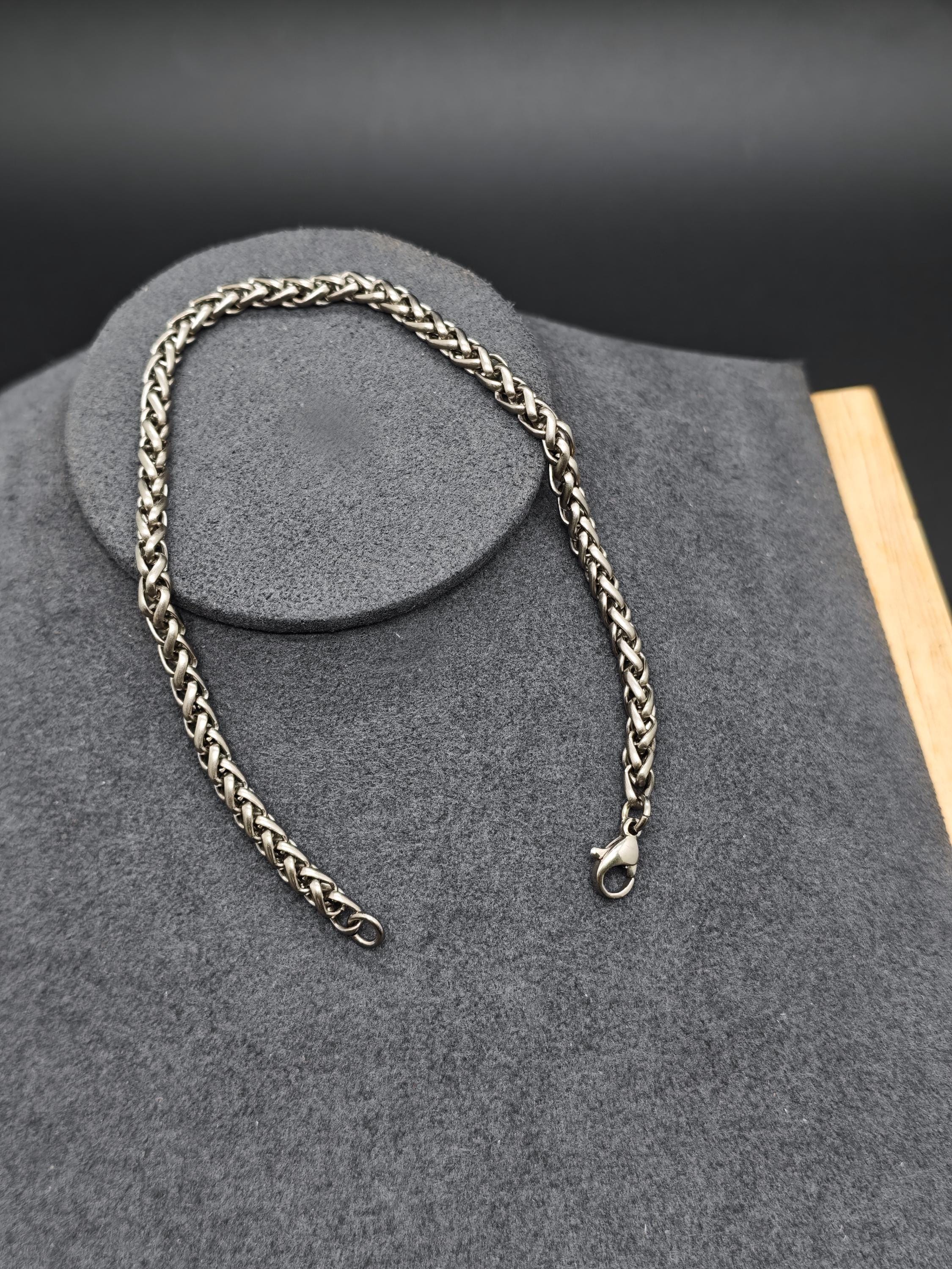 Ti Rope Chain 4mm Titanium Rope Link Chain Bracelet - Etsy