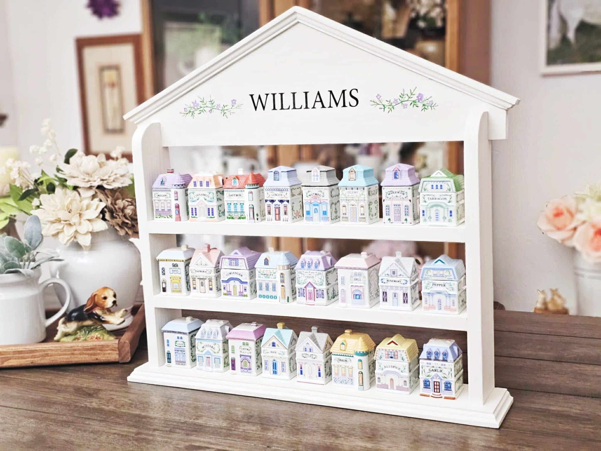 Vintage Inspired Spice Rack for Lenox Spice Village | Cottagecore Wall ...