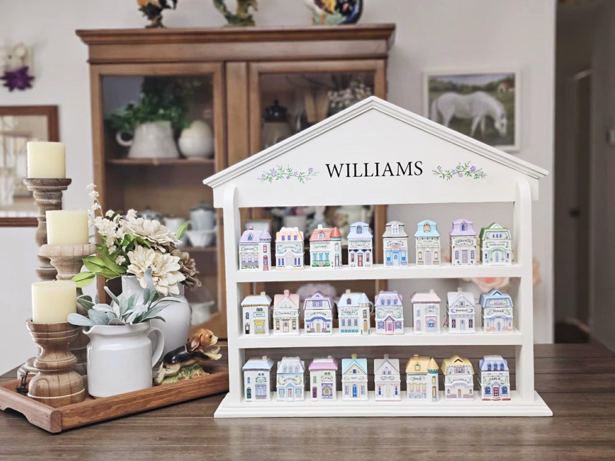 Vintage Inspired Spice Rack for Lenox Spice Village | Cottagecore Wall ...