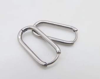 Hypoallergene titanium paperclip oorringen 23 mm