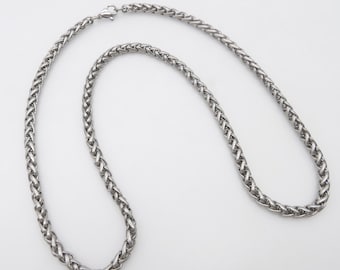 Titanium gedraaide ketting 4 mm