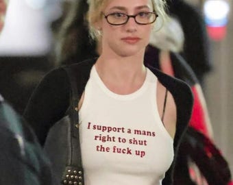 Ich unterstütze das Recht eines Mannes, das Fck Up, Sommer-T-Shirt, sarkastisches Streetwear-Sweatshirt zu schließen