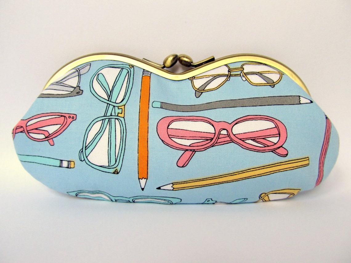 Soft Eyeglass Case Cute Glasses Case Kiss Lock Eye Glass Etsy