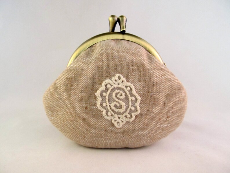 Cute Coin Purse Monogrammed gift Coin Pouch Change Purse Etsy