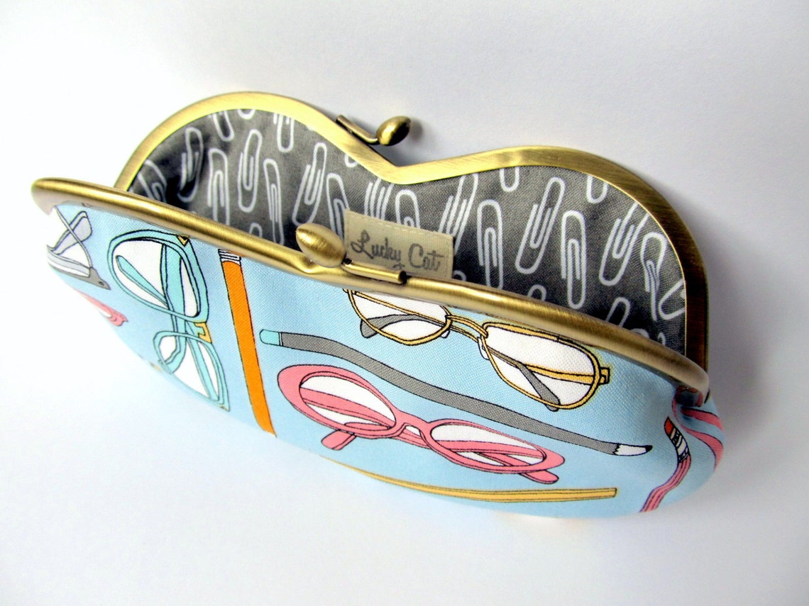Soft Eyeglass Case Cute Glasses Case Kiss Lock Eye Glass Etsy