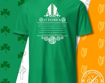 Camiseta con datos divertidos sobre San Patricio