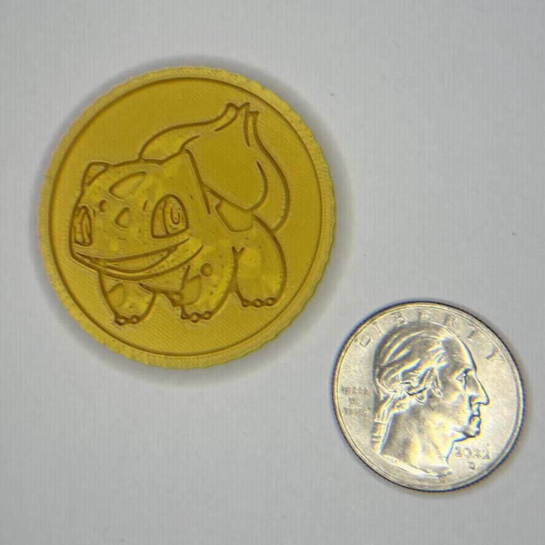 Bulbasaur Coin Custom Coins and Medallions, Challenge Coin, Dnd Gift, Personalized ...