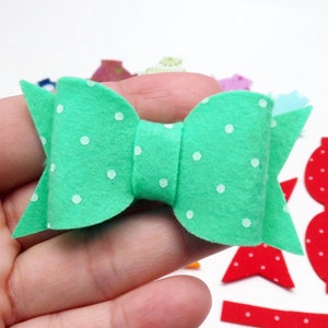 Crea le tue cravatte, fiocchi in feltro fustellati, forme in feltro per accessori per capelli, forniture per fasce