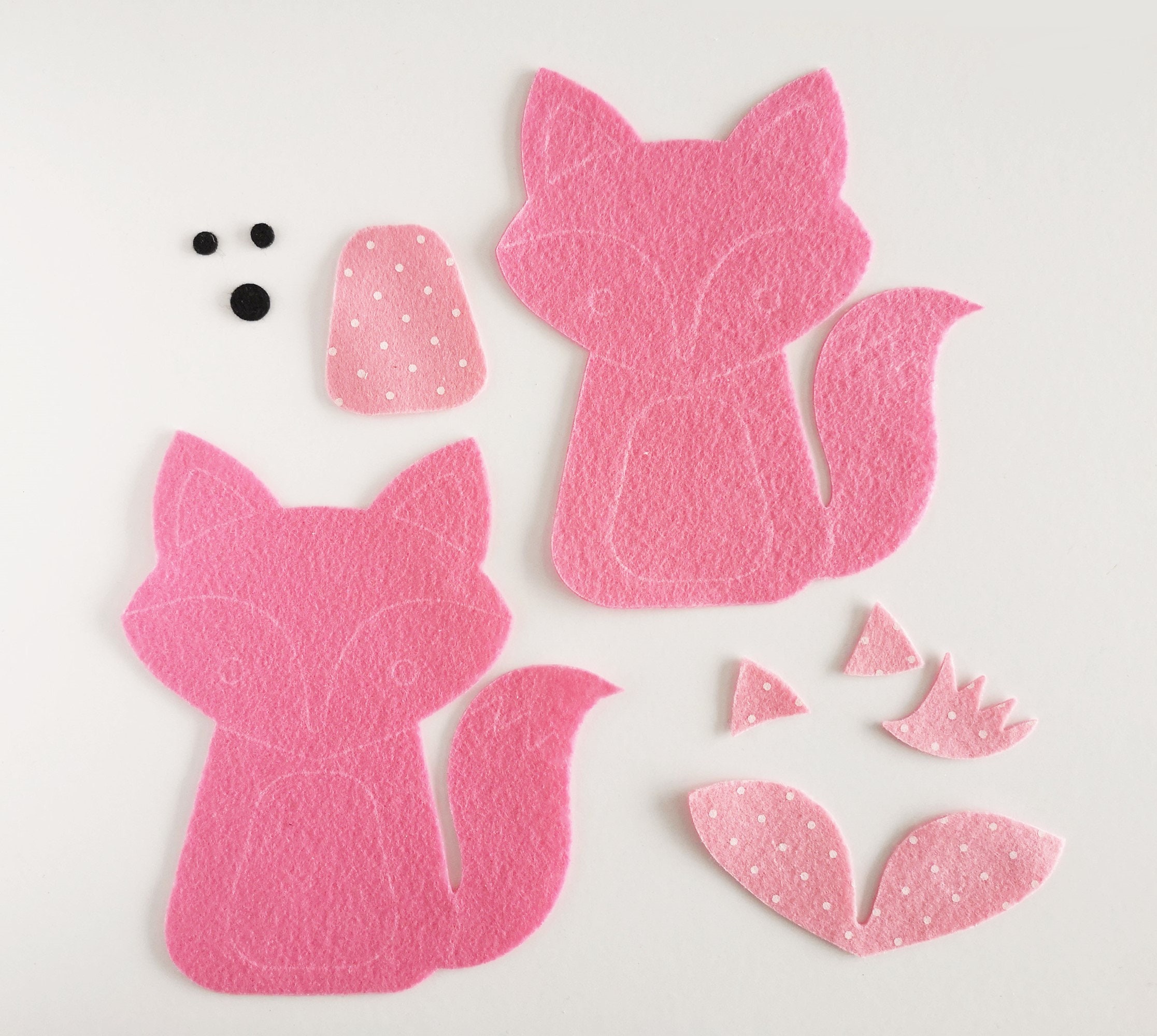 qollorette Felt Sewing Kit for Children, Make Your Own Fox Toy