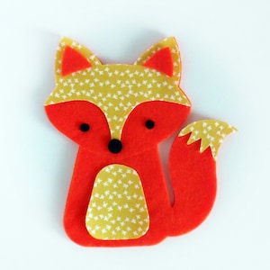 Sewing kit Fox, kids crafts, felt ornament pattern