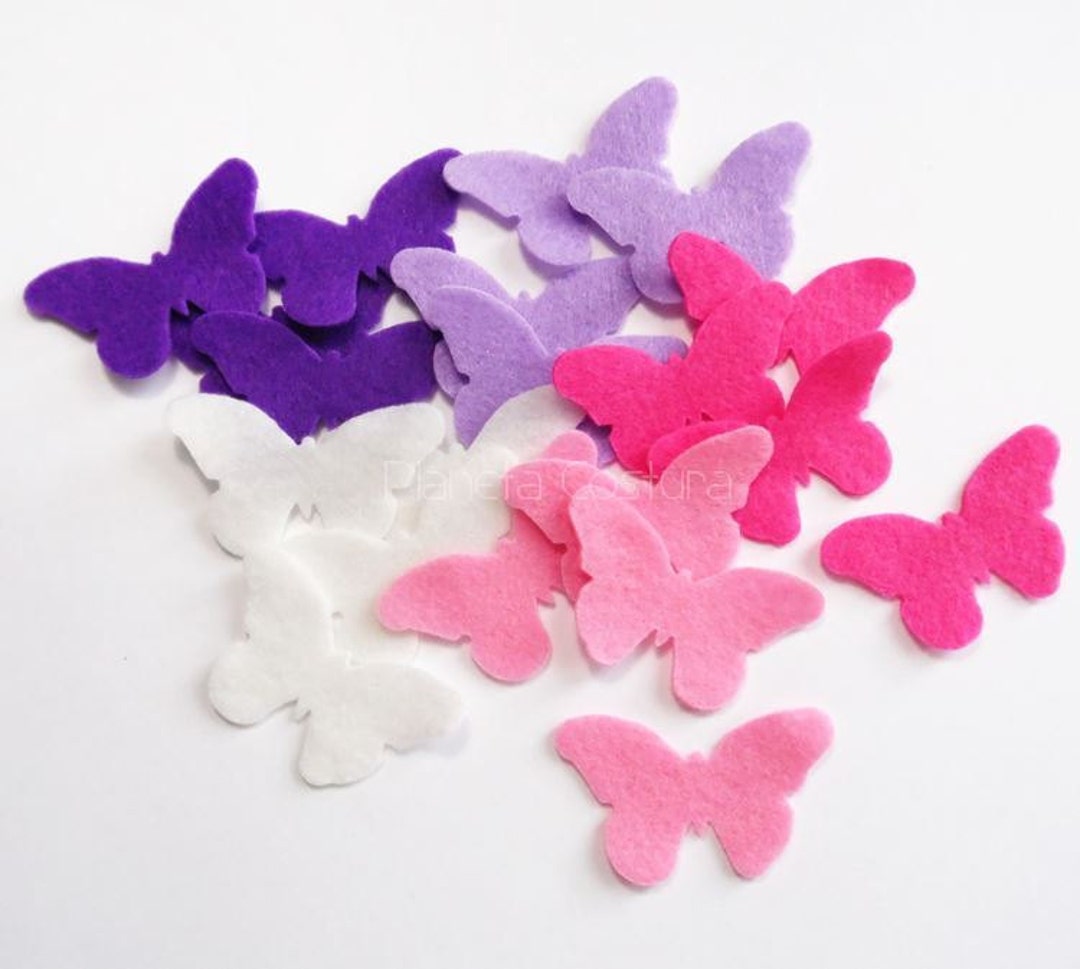 Felt Flowers for Crafts, Die Cut Shapes for Diy Projects, Floral  Embellishments, Headbands Supply 