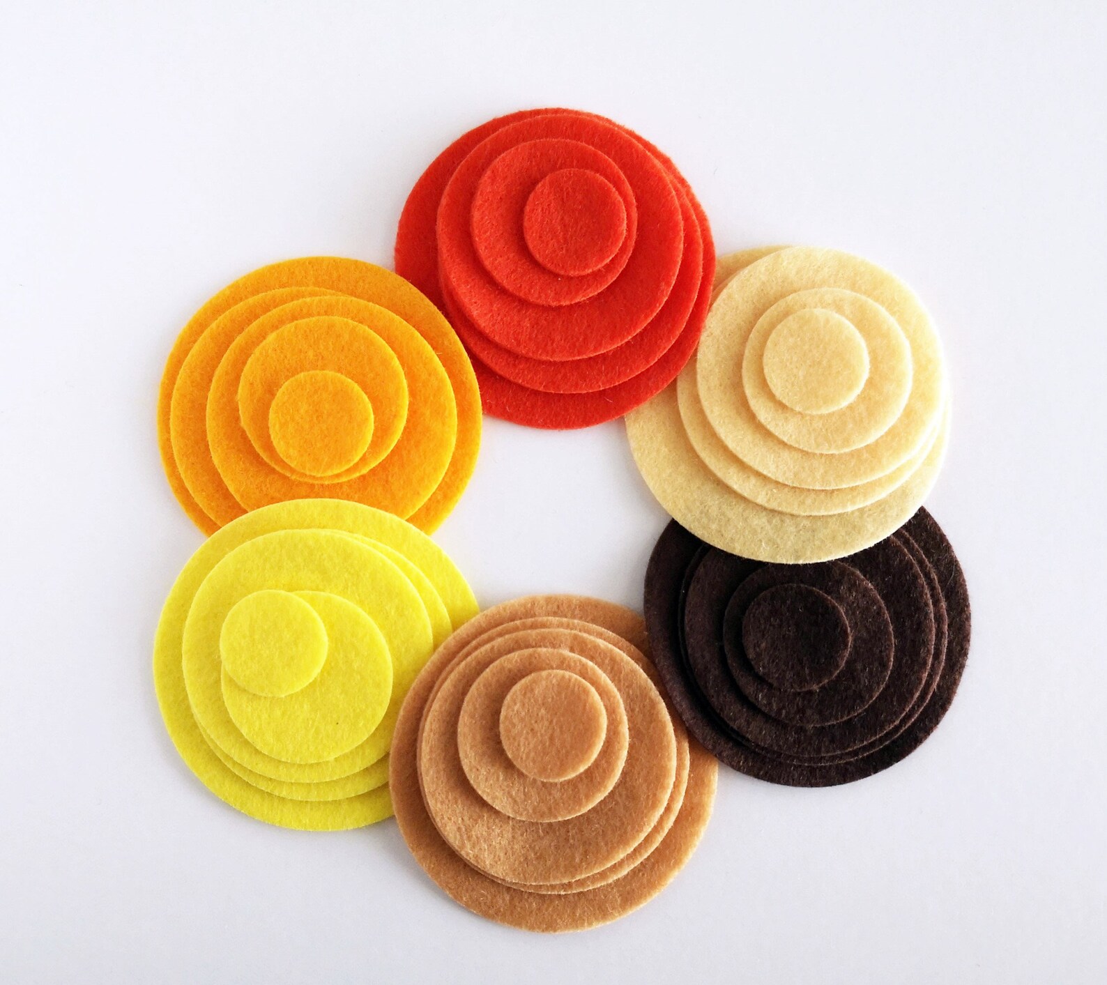 Felt Circles for Sewing Felt Shapes for Crafts Precut Felt Etsy