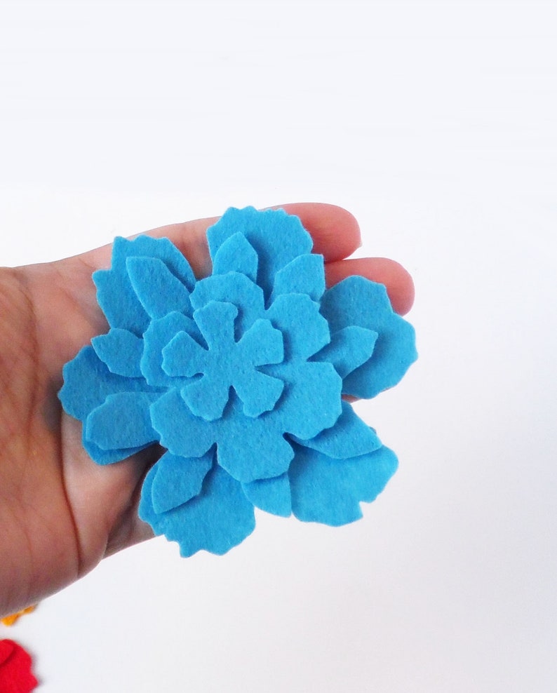 Felt Flower Shapes Die Cuts for Cardmaking and Scrapbooking Etsy