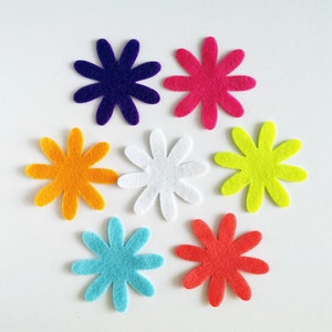Felt flower for crafts, die cut felt, floral decoration
