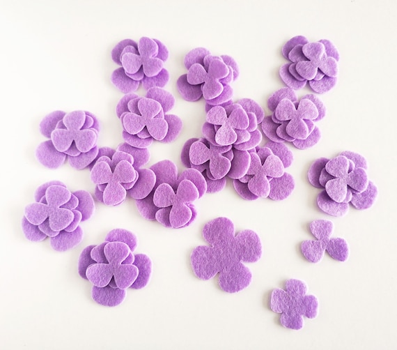 Lilac Felt Flowers, Small Flowers for Crafts, Lavender Flowers in Mixed  Size -  Norway
