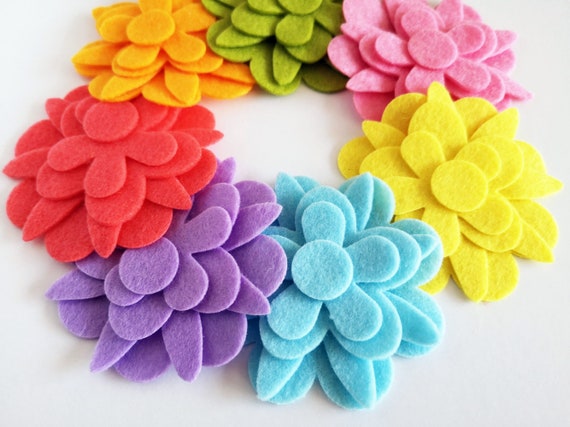 Felt Feathers for Crafts, Feather for Card Making, Felt Die Cuts, Felt  Supplies for Scrapbooking 