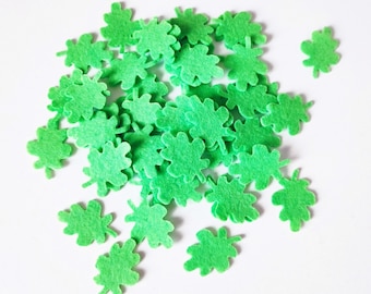 Small felt leaves in light green, set of 50 tiny felt shapes, green foliage for floral craft, felt embellishment