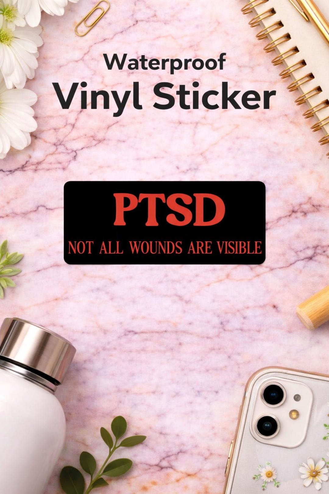 PTSD Not All Wounds Are Visible Sticker - Etsy