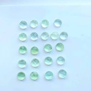 Rond à facettes en préhnite