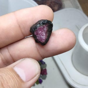 Natural African Ruby Rough Gemstone, Uncut Raw Crystal (17x17x12mm)