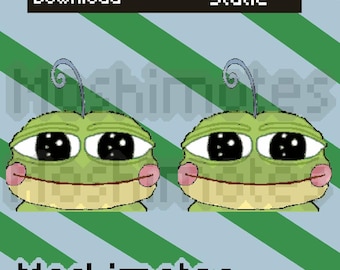 Gepolitoerde glimlach/staar/knipper-emote