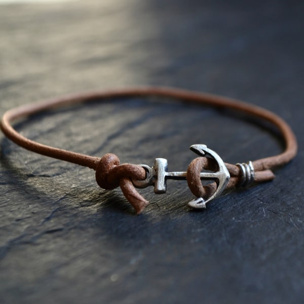 Mens Anchor Bracelet Etsy