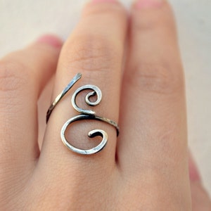 Sterling Silver Initial Ring, Personalized Monogram Ring, Letter Ring, Monogram Jewelry, Bridesmaid Gift Friendship Ring
