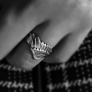 Angel Wing Ring Sterling Silver Memorial Jewelry Christmas Gift