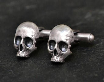 Skull Mens Cufflinks Memmento Mori Skull Cufflinks Victorian Vintage Inspired Wedding Cuff Links