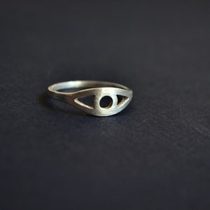 Evil Eye Ring, Sterling Silver Evil Eye Jewelry, Protection Ring ...