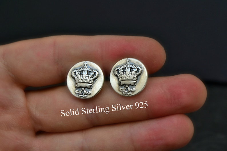 Mens Accessories Skull Cufflinks Cuff Links King Crown Etsy