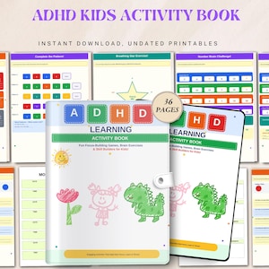 ADHD Kids Activity Book | Fun Focus & Executive Function Activities for Children, Attention Building, Emotional Regulation Workbook