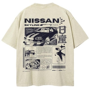 Camiseta con estampado de coche JDM vintage, camiseta retro de coche deportivo japonés, camiseta gráfica de carreras estilo streetwear. imagen 3