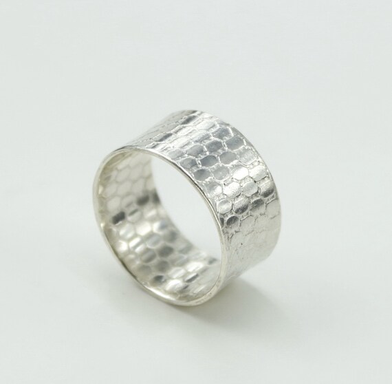 wide silver rings
