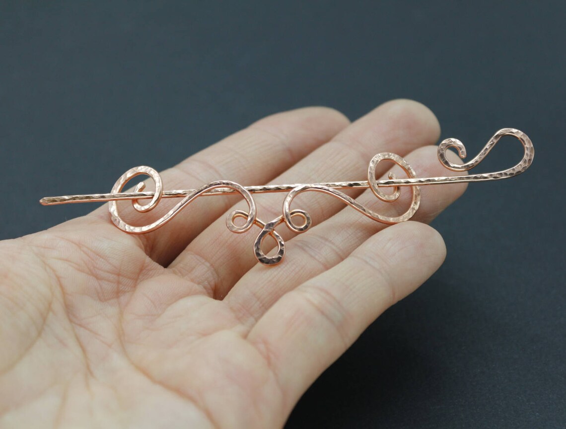 Rustic Sweater Pin Shawl Pin Scarf Pin Sterling Brooch Safety Etsy