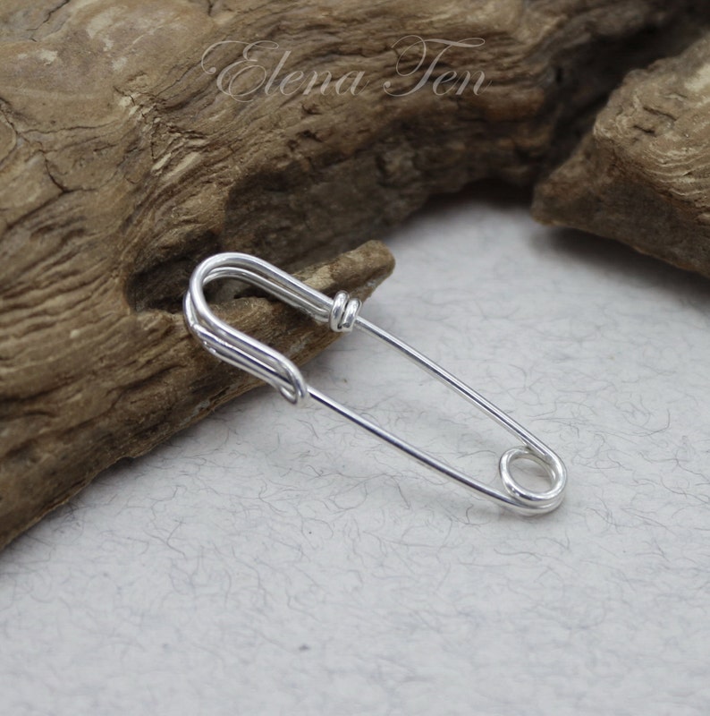 Safety Pin Earring For Double Piercing Hoop Earrings Punk Etsy