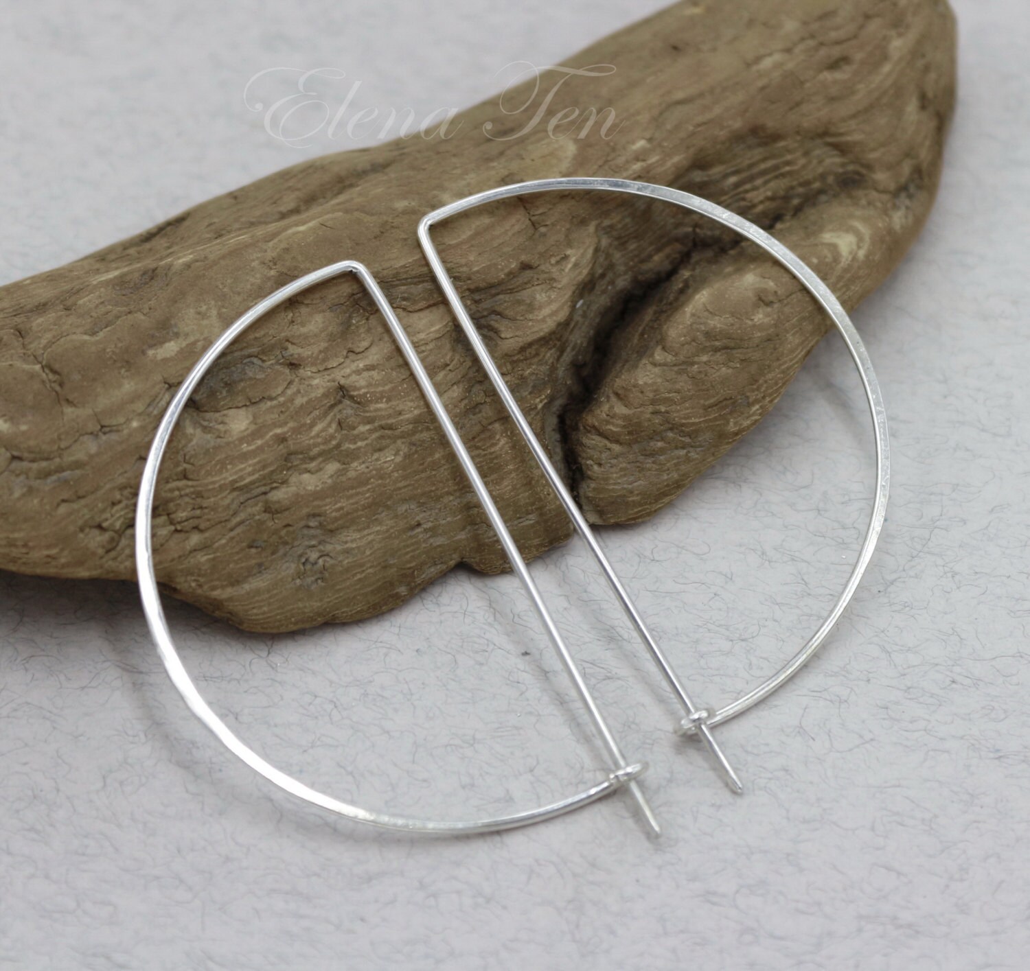 Sterling Silver Hoop Earrings Big Hoop Earrings Large Hoop Etsy