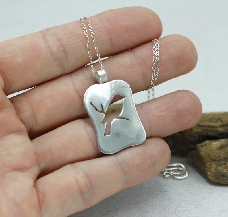Sterling Silver Bird Necklace Birdie Necklace Bird Jewelry Etsy