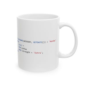 SQL Code Snippets Mug | Programmer Coffee Cup (11oz, 15oz) image 7