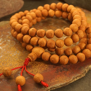 Nepal Bodhi Samen Mala • 11 mm • Kleine Perlen Bodhi Mala • Buddhistische Gebetskette • Mala • Buddhistischer Lebensstil • Nepalesische Bodhi Mala • 3327