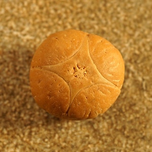 Vier Augen Nepali Bodhi Samen • Vier Mukhi Bodhi Perlen • Tibetische Guru-Perle mit Standard-3-Loch-Anordnung • Bodhicitta Perle • 3067