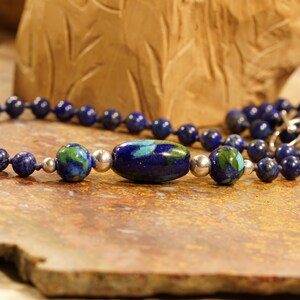 Lapis Lazuli Choker • AAA • Knotted Choker Necklace • 6mm • Blue Choker • Beads for Communication • Beads Confidence • Lapis Choker • 3309