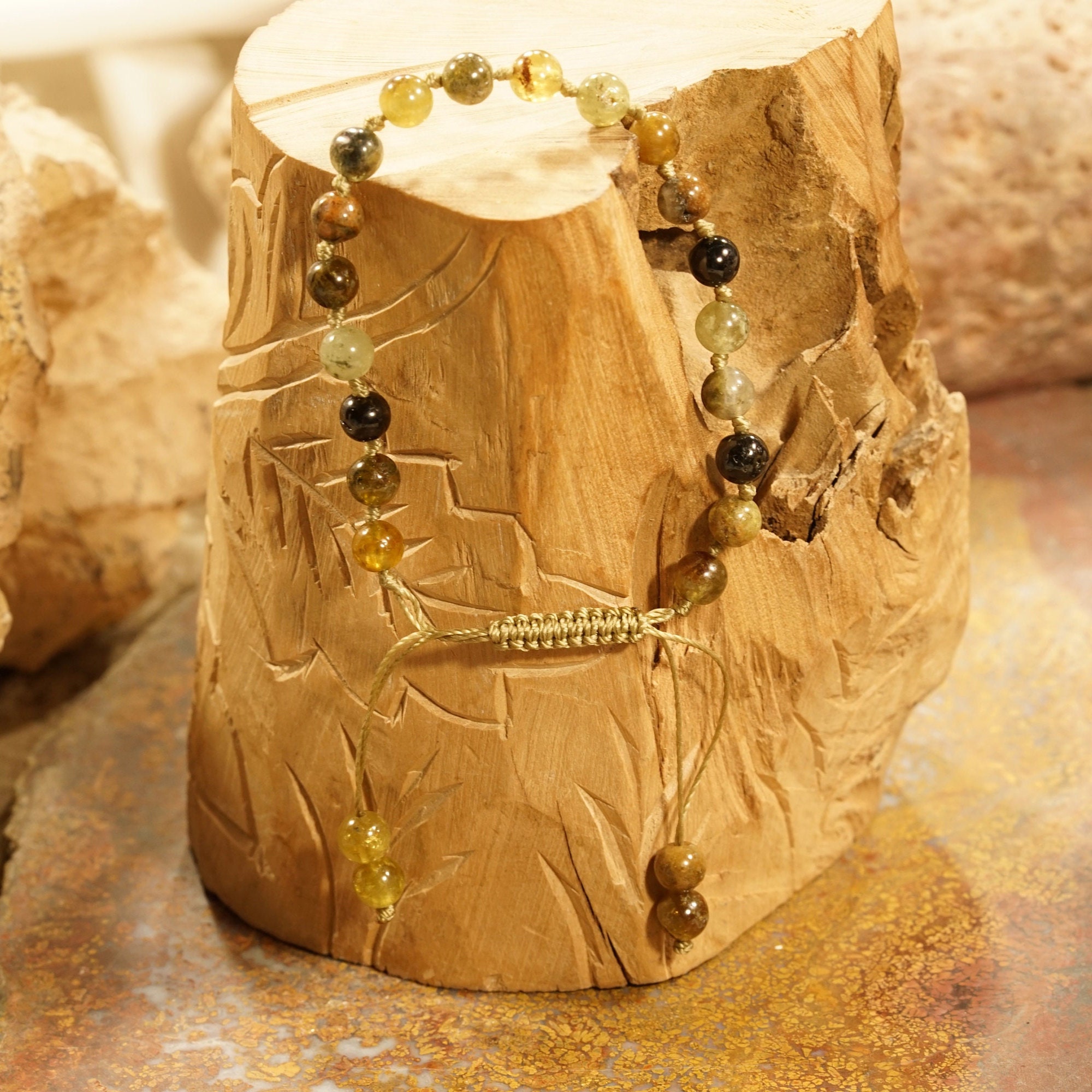 ツァボライトガーネットブレスレット • ガーネットブレスレット • 6 mm