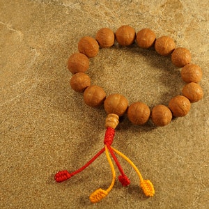 Bodhi Bead Bracelet • Bodhi Bead Hand Mala • Tibetan Wrist Mala • Bodhi Seed Mala Bracelet •14mm Beads • Nepal Bodhi Beads • 3080