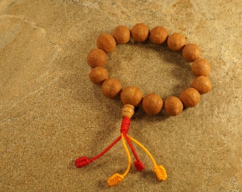 Bodhi Bead Bracelet • Bodhi Bead Hand Mala • Tibetan Wrist Mala • Bodhi Seed Mala Bracelet •14mm Beads • Nepal Bodhi Beads • 3080